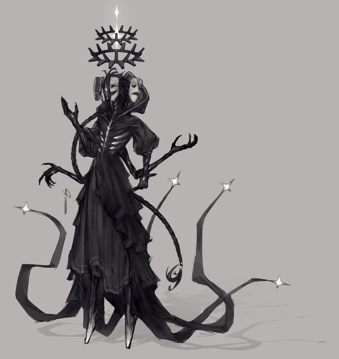 Timberwallz's tweet image. Updated my Noli design in regards to my sudden interest in his media, and also with the Pressure design... straying away from simply referencing Forsaken. 
This one feels much better to draw i'll be so fr.  

#Noli #noliforsaken #pressureroblox