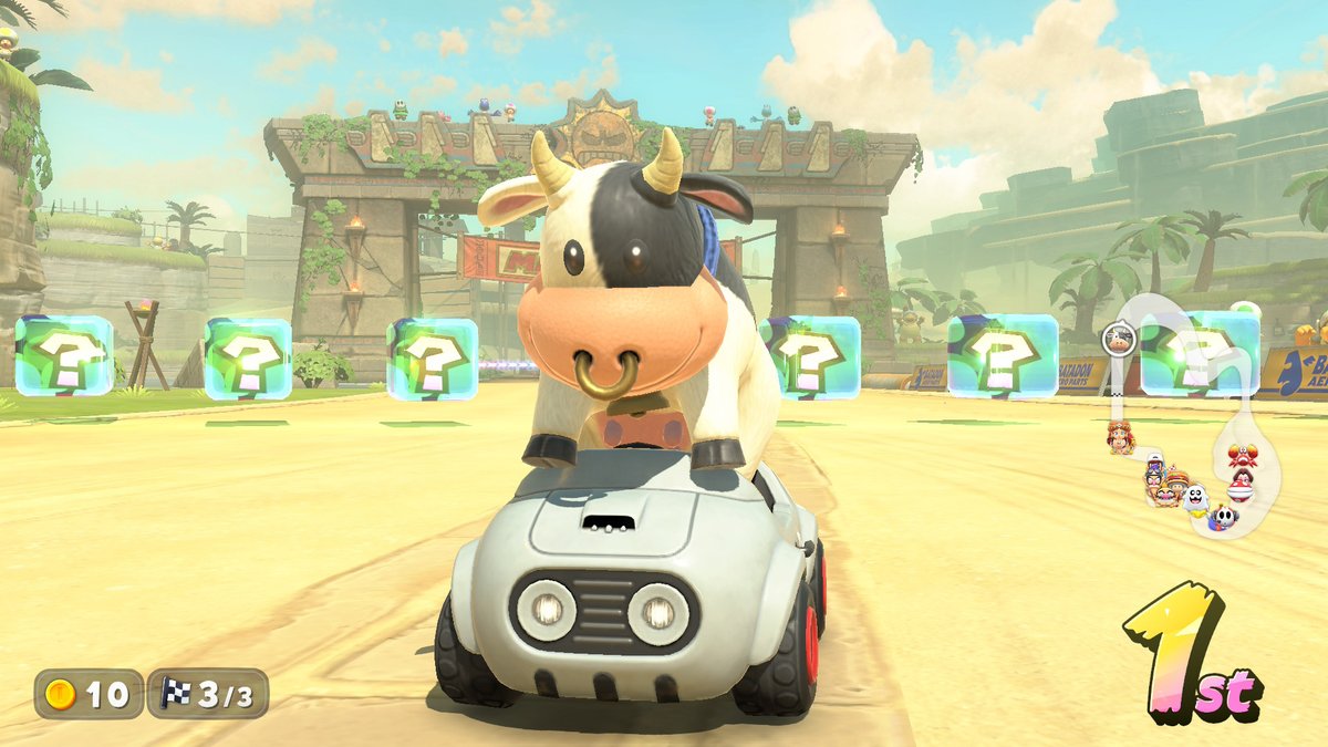Methros666's tweet photo. 4/5
+Open World 
+New Items 
+New Game Mechanics
+This guy right here

-No More Kart Customization https://t.co/ZHm5BGnytA