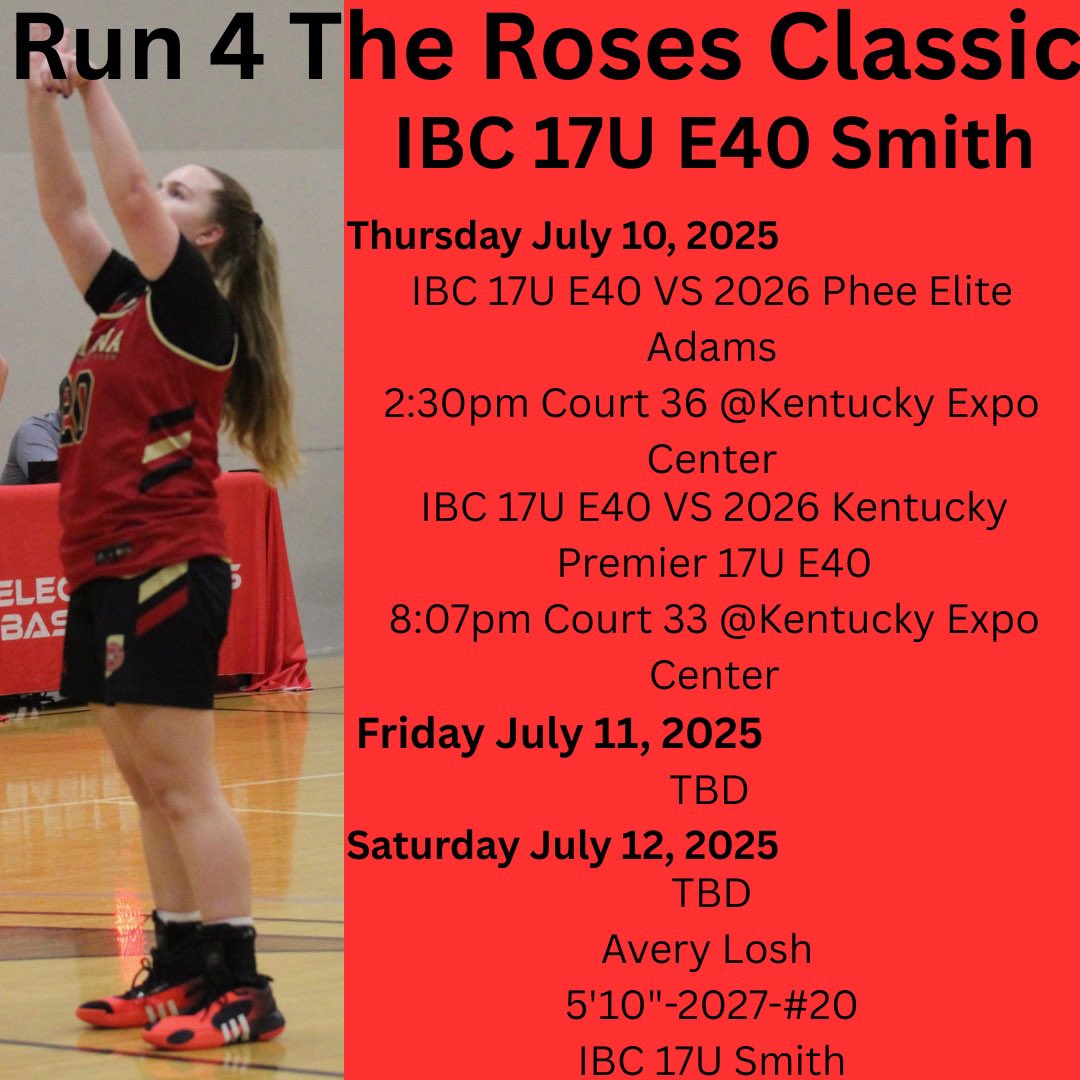 avery_losh's tweet photo. I can’t wait to get back on the floor with my team! Come check us out at @TFNsRun4Roses ! Hope to see you there! @IBC17UE40 @IBCWBB https://t.co/S2SmhiA640