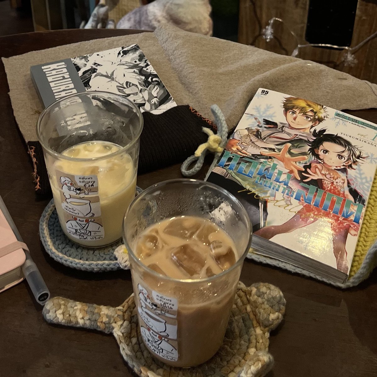 เทสที่สร้าง : แกลม เทสดี อ่านหนังสือจิบชา
ร่างที่เป็น : คุ