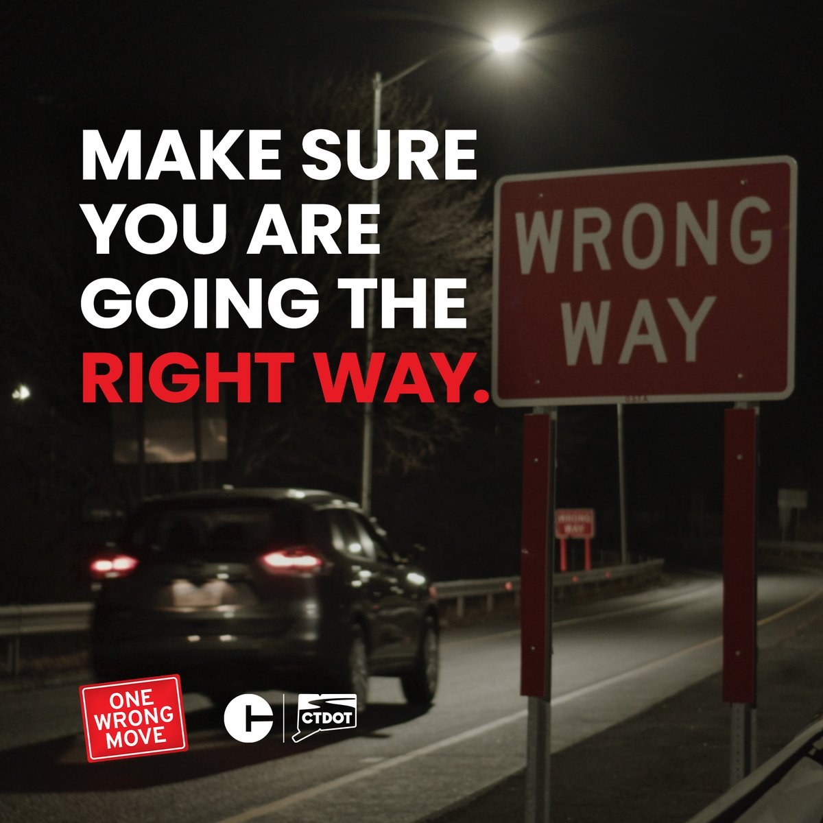CTDOTOfficial's tweet photo. An impaired driver is involved in nearly every wrong way driving crash in Connecticut. As we head into the holiday weekend, remember to stay alert, look for the signs, drive safe, and drive sober.
#CTDOT #WrongWayDriving #BeSafe #July4th https://t.co/ynwTgeYGsb