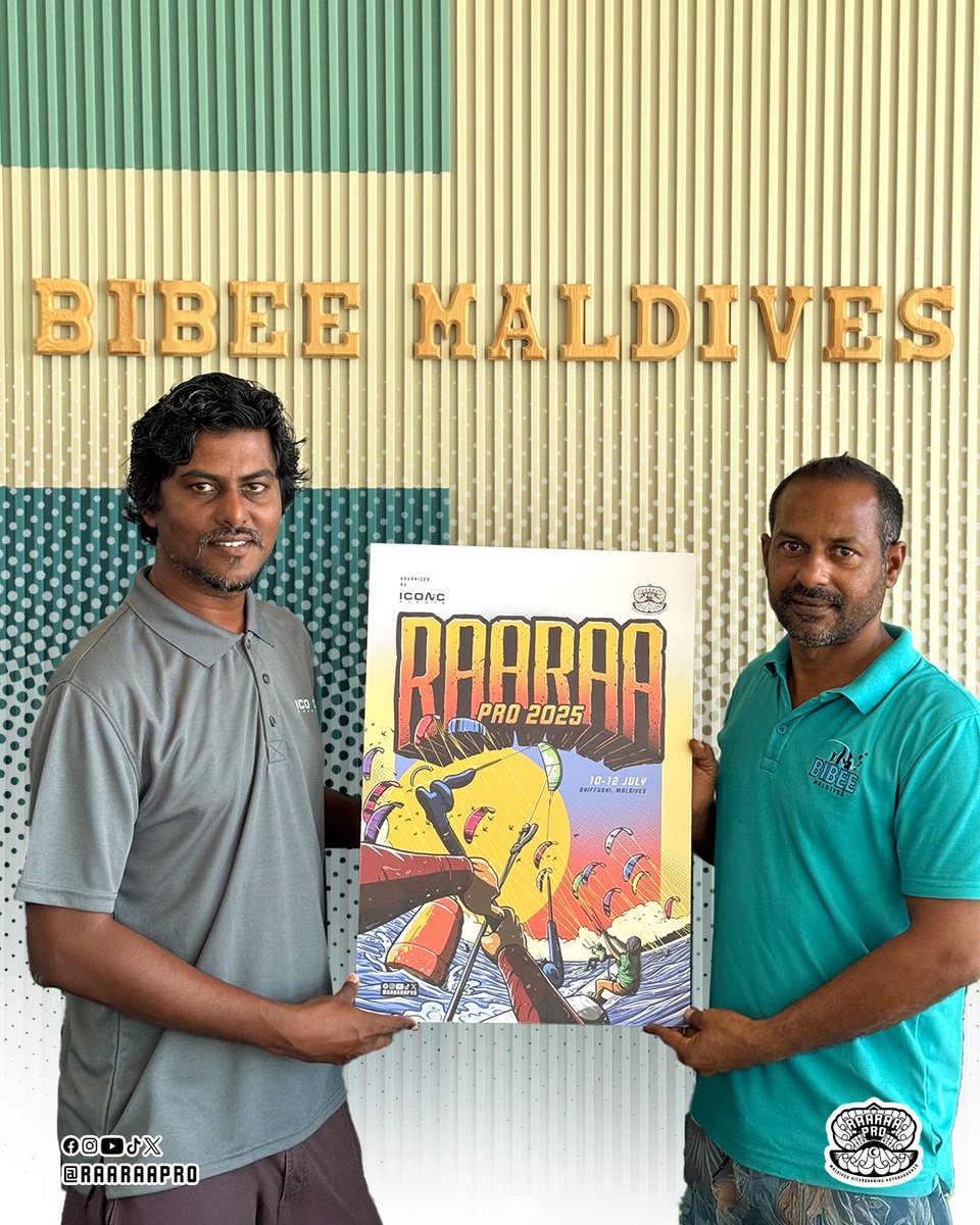 raaraapro's tweet photo. 🪁 Welcoming Bibee Maldives onboard!

We’re proud to have @BibeeMaldives as a Supporting Partner for Raaraa Pro 2025 – Maldives Kiteboarding Extravaganza.

#RaaraaPro  #RoadToRaaraaPro #BibeeMaldives #IconicEvents #Kiteboarding #Dhiffushi https://t.co/9TtqhhAmRB