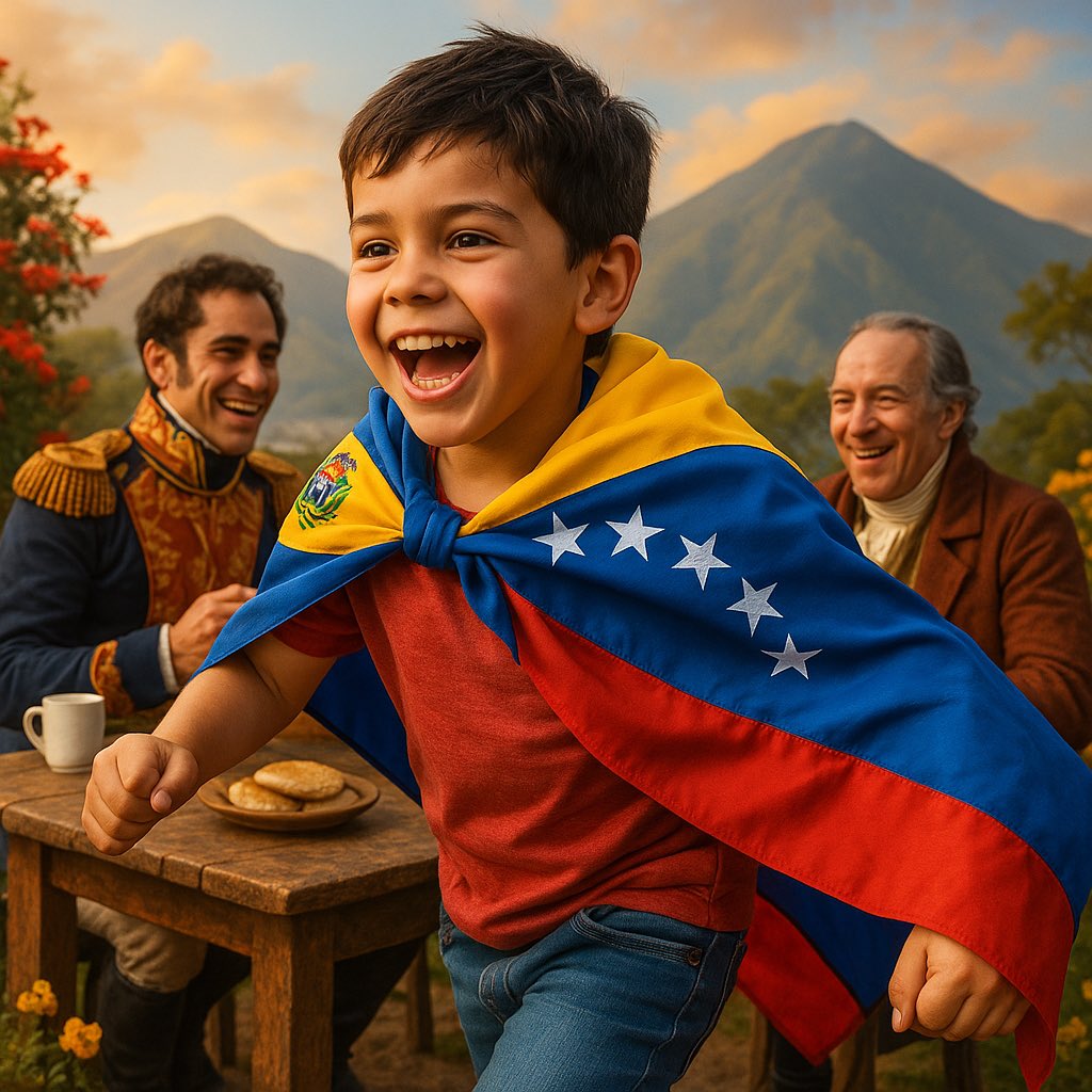 untalperezv's tweet image. Hijos de una tierra bendita
Este 5 de julio amaneció con un sol tan limpio que parecía recién estrenado, y Venezuela despertó como si recordara, al mismo tiempo, todas las batallas que la hicieron libre y todos los sueños que aún no se atreven a nombrar. En los pueblos y…