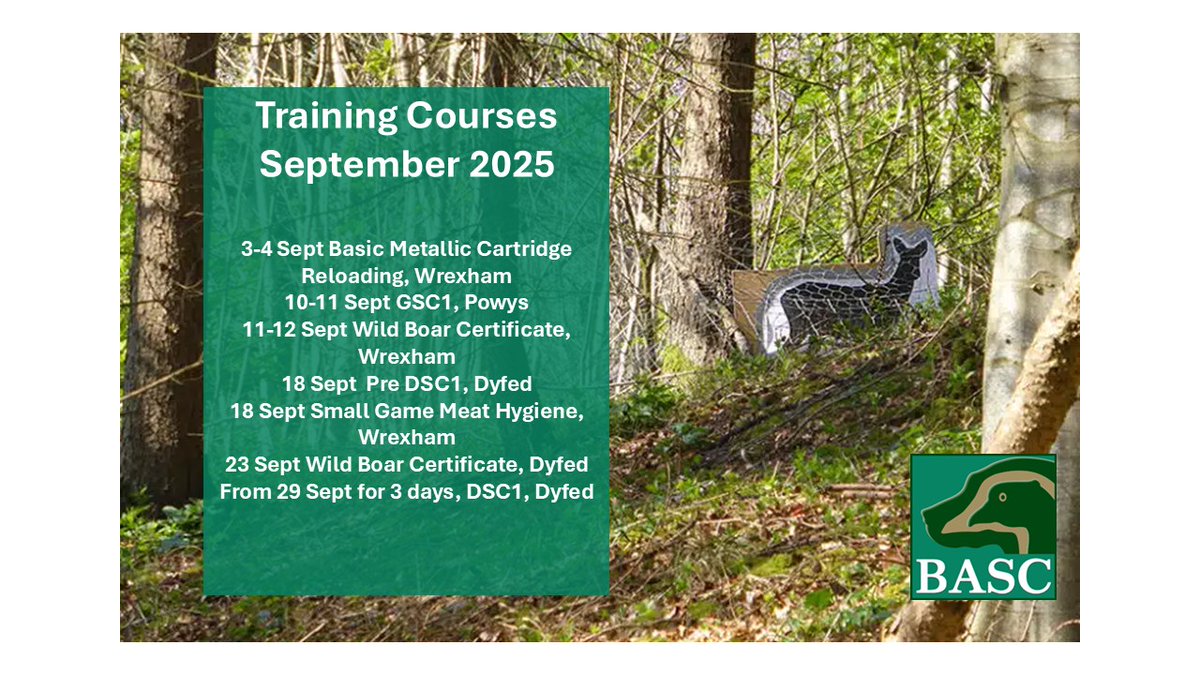 Did you know we offer an array of training courses?
Below is a list of courses that will be running in September, for more information on each and to book, visit events.basc.org.uk/events/tags/ba…
 #TrainingCourses