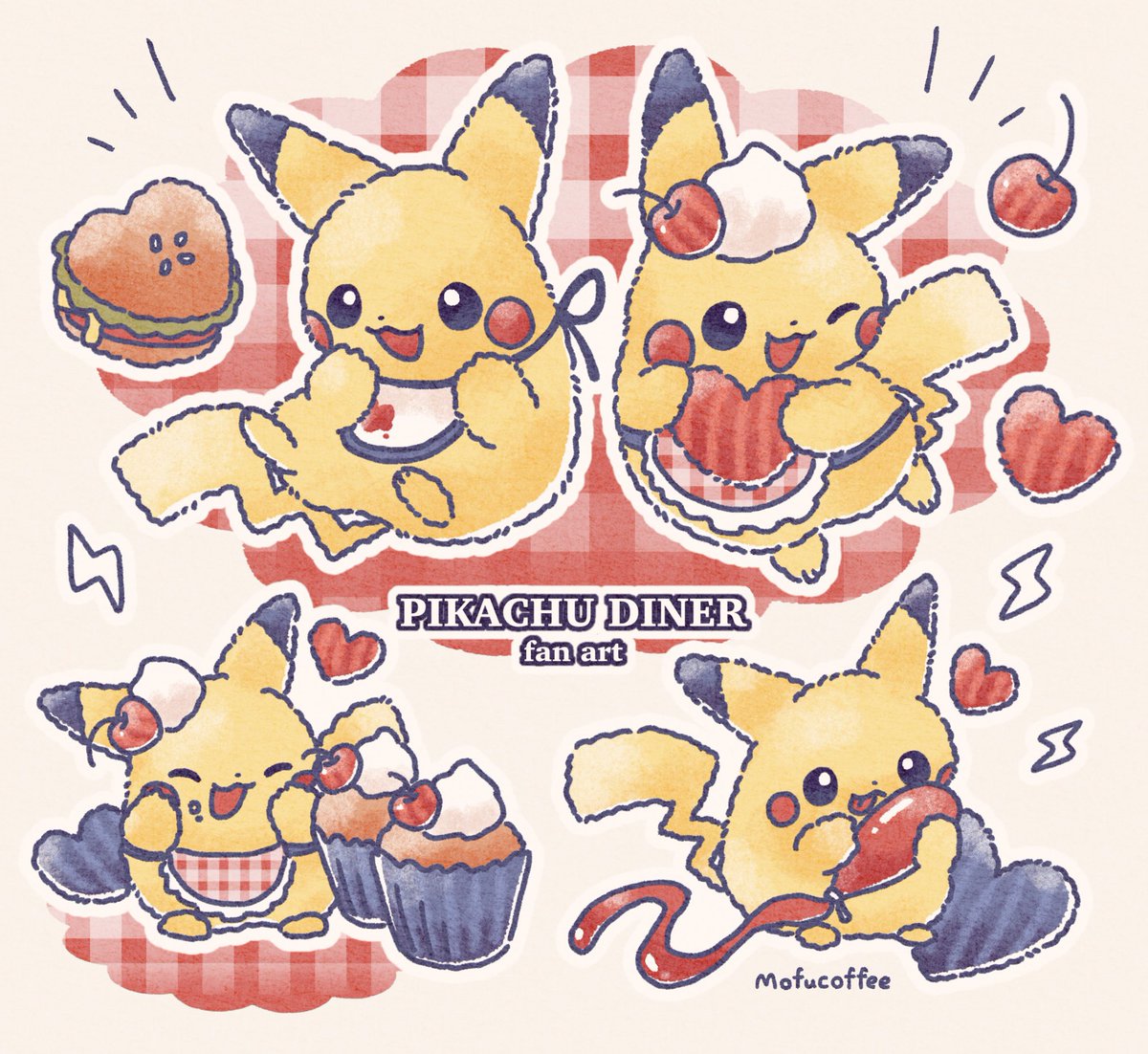 ダイナー ピカチュウ❤️⚡️