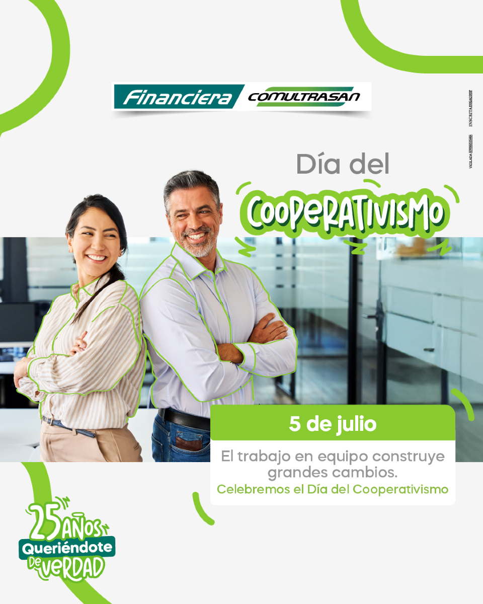 🤝 El cooperativismo transforma comunidades a través de la solidaridad, la ayuda mutua y el trabajo conjunto.
🌱 Hoy más que nunca, creemos en el poder de construir juntos un futuro más justo y sostenible.

#DíaDelCooperativismo #UnidosSomosMás #EconomíaSolidaria