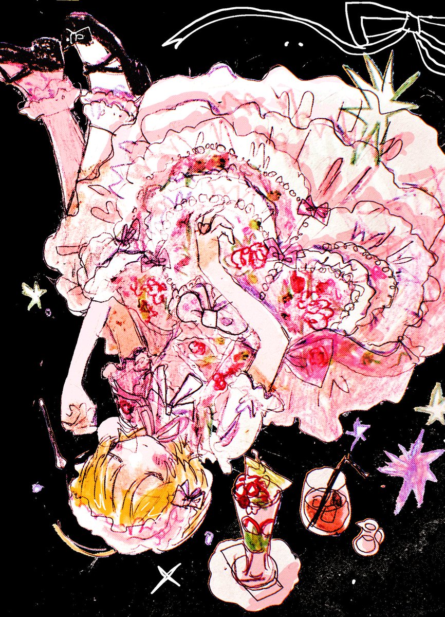 ろここさんとロリータを着た♪思い出の絵です