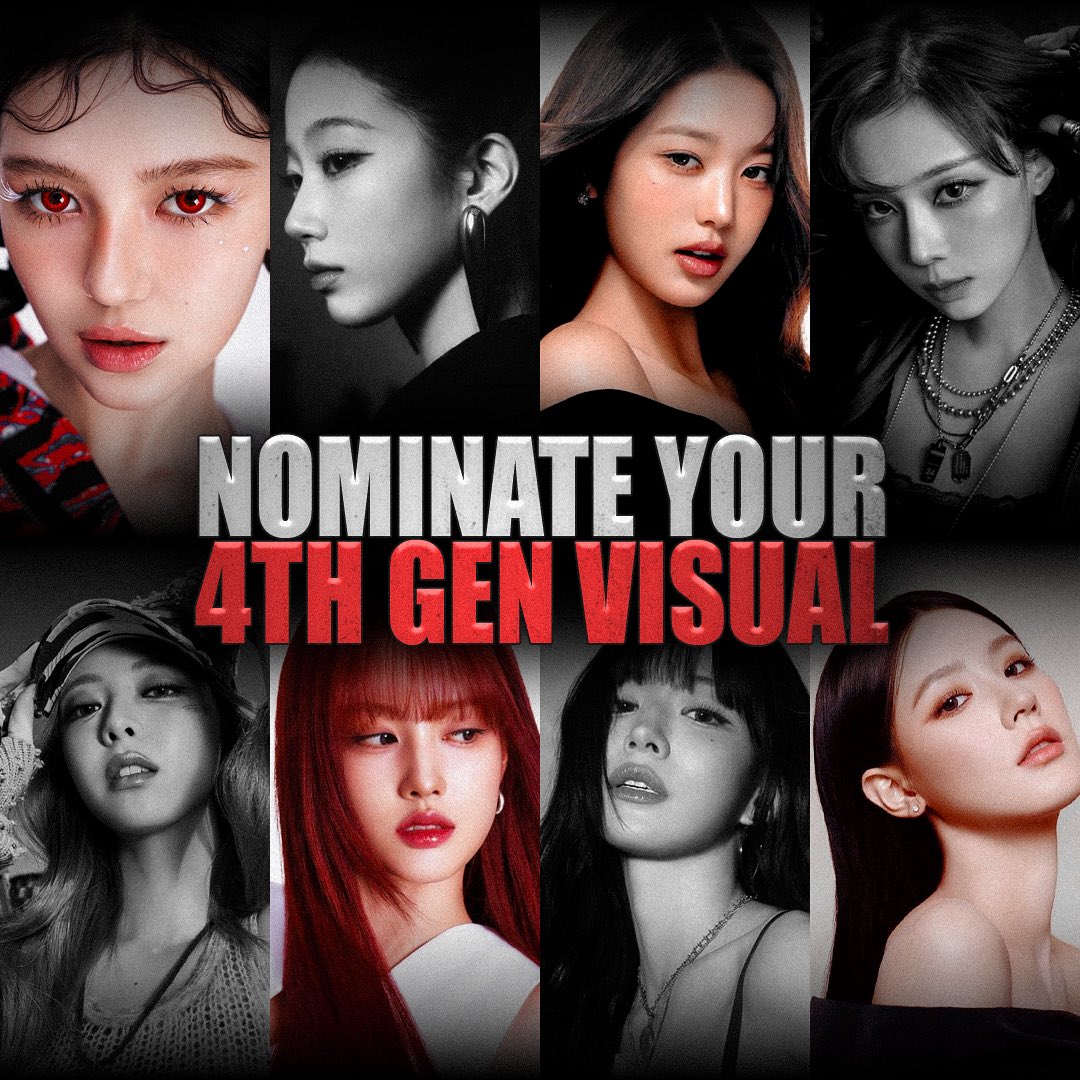 VISUALLYNOTSHY's tweet photo. Nominate your 4th gen visual now! ✨🗳️ 
https://t.co/b9KY7b2dGY

#VISUALLYNOTSHY #KPOP #NJZ #NEWJEANS #DANIELLE #LE_SSERAFIM #KAZUHA #IVE #WONYOUNG #AESPA #WINTER #ITZY #YUNA #STAYC #fromis_9 #CHAEYOUNG #idle #MIYEON https://t.co/ezQfxexW6g