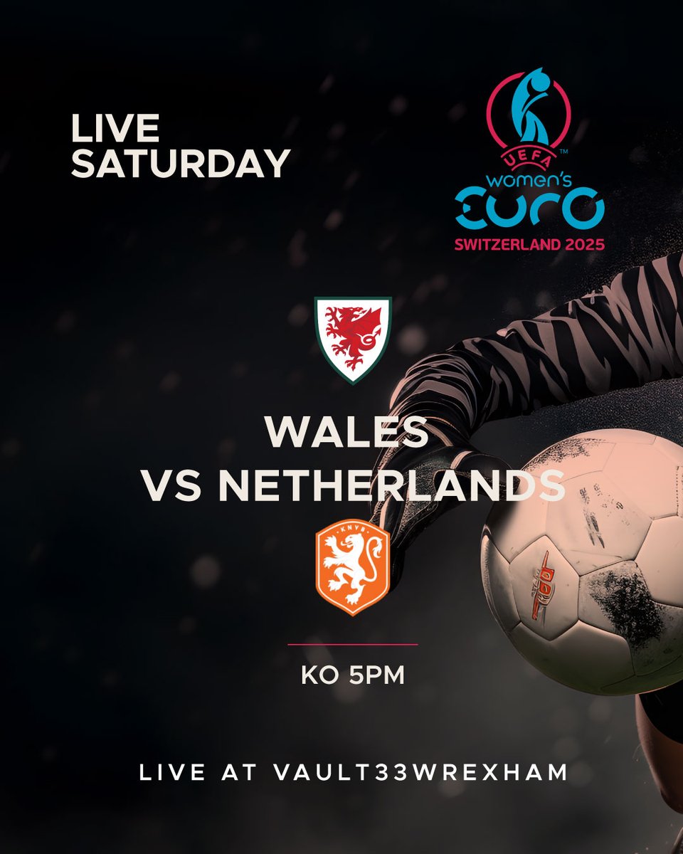 vault33wrexham's tweet photo. We kick off with the Women's Welsh Euros campaign today live at Vault33 ⚽️📺
We will be showing all the Wales games - come and join us!
See you at the Bar 🍺 🍾 🍸
#WomensFootball #Euro2023 #Vault33Events #LiveSports #SoccerFans #SupportWomenInSport https://t.co/QJE7uQjziA