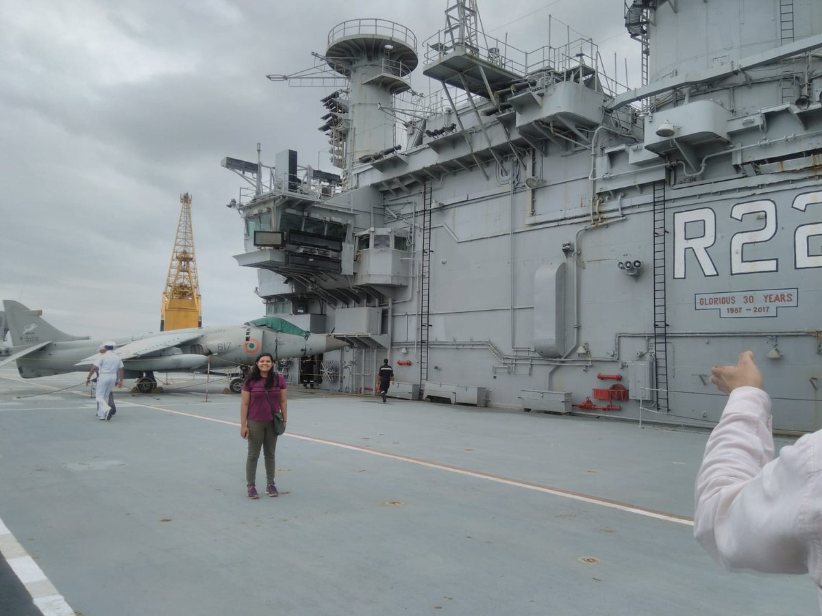 Ishani Roy first new born baby on board as guest of its first CO Capt Vinod Pasricha (later 3 star Admiral) ! 

Probably one of last, if not last millennial on board when headed to the scrapyard decades later!

Her grandfather commanded its illustrious predecessor  - R11!