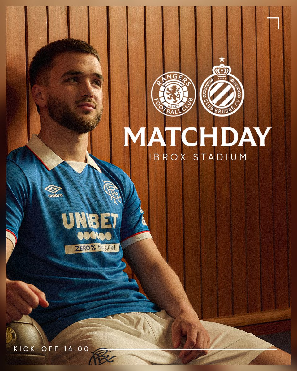 Rangers Football Club (@rangersfc) on Twitter photo π It's Matchday at Ibrox.
π <a href="/ClubBrugge/">Club Brugge KV</a>
β° 14:00 (BST)
ποΈ Tickets: rng.rs/4eHzVRh
πΊ RangersTV PPV: rng.rs/44fA9eY π It's Matchday at Ibrox.
π <a href="/ClubBrugge/">Club Brugge KV</a>
β° 14:00 (BST)
ποΈ Tickets: rng.rs/4eHzVRh
πΊ RangersTV PPV: rng.rs/44fA9eY