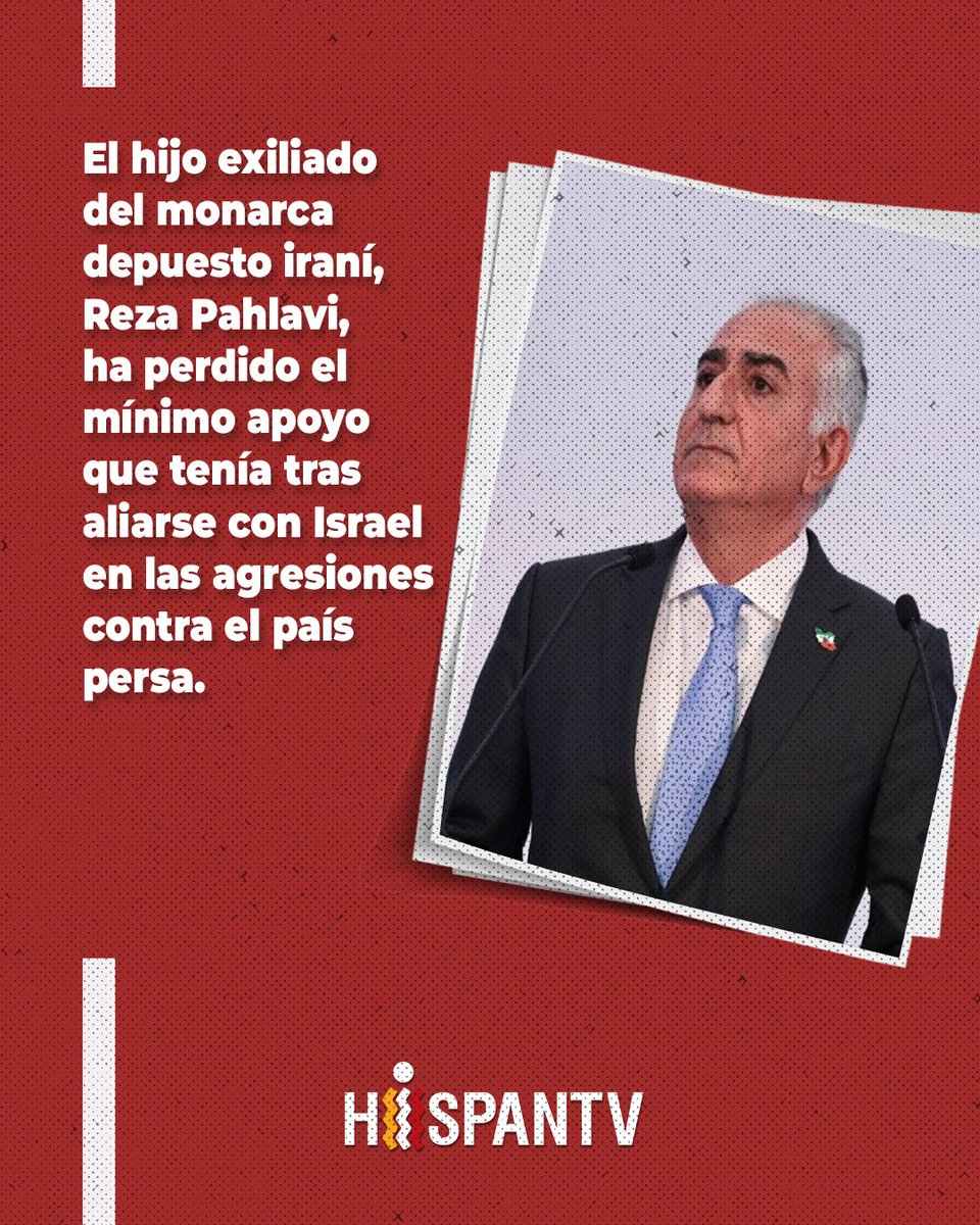 🔴🇮🇷 Hijo del monarca depuesto iraní se vuelve más odiado tras apoyar a Israel

❗️El hijo exiliado del monarca depuesto iraní, Reza #Pahlavi ha perdido el mínimo apoyo que tenía tras aliarse con #Israel en las agresiones contra el país persa.

🔗👉 tinyurl.com/htueh3s6