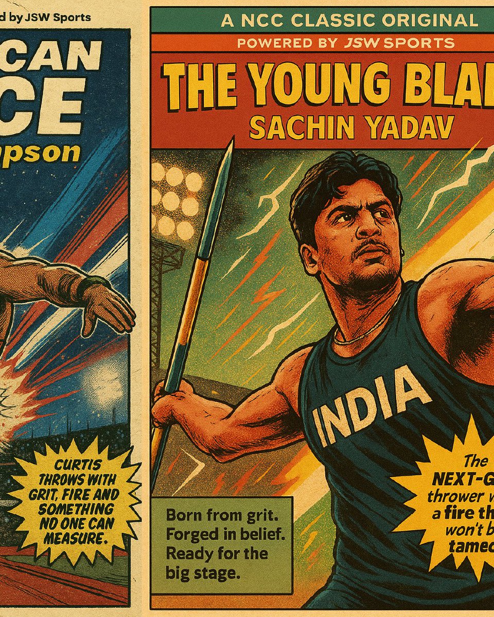 What if javelin legends were retro comic book heroes?
Swipe through our AI poster drop — bold, custom, and built for the big stage.
Comment your favourite below. 👇

#NeerajChopraClassic #GameOfThrows