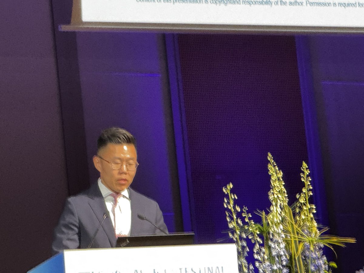 GIcancerDoc's tweet image. ⁦@Ahn_Daniel_Onc⁩ from ⁦@MayoCancerCare⁩  presenting positive results for  his study with #parp inhibitor Olaparib in #HRR #cholangiocarcinoma ⁦@myESMO⁩ #esmogi25 ⁦@curecc⁩ ⁦@JavleMilind⁩ ⁦@MiteshBorad⁩