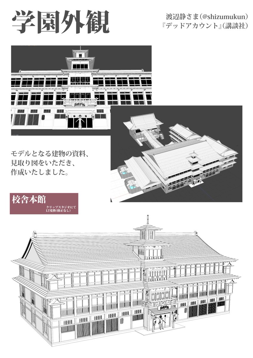 北野弘務 @マンガ用3D素材製作承ります tweet media