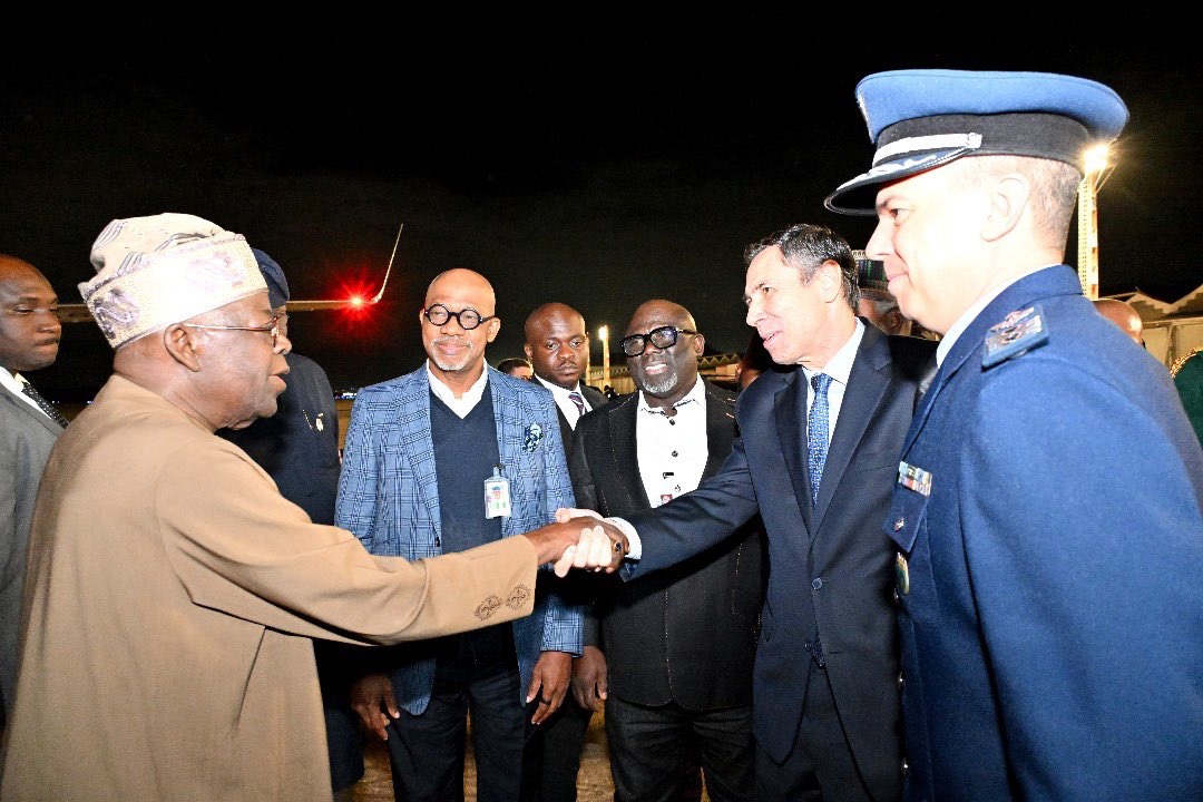 JUST IN: President Bola Tinubu has arrived Brazil for BRICS Summit