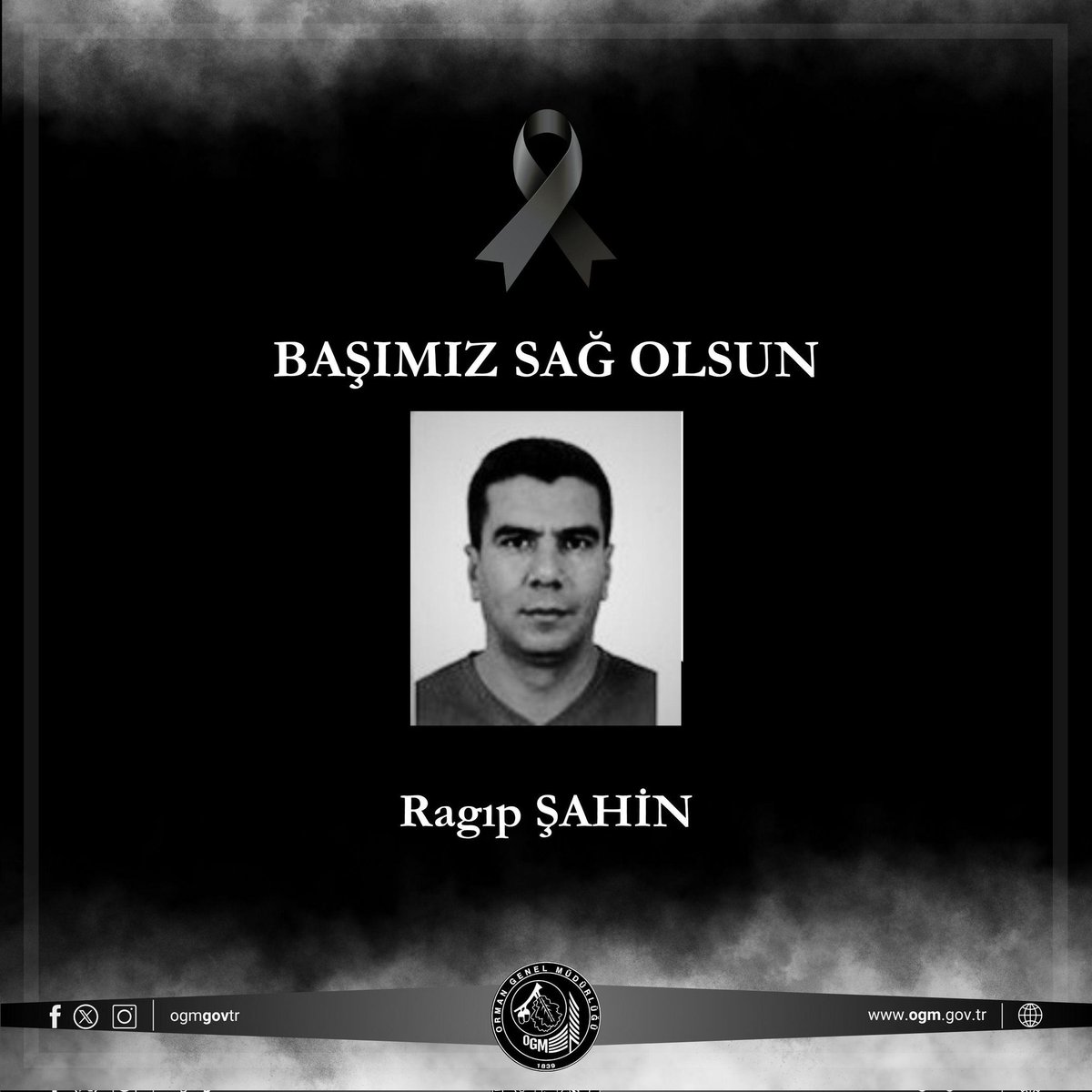 BAŞIMIZ SAĞ OLSUN

İzmir’in Ödemiş ilçesinde meydana gelen orman yangınına müdahale sırasında yaralanan kahraman personelimiz Ragıp Şahin, tedavi gördüğü hastanede hayatını kaybederek şehadet mertebesine ulaşmıştır.

Yeşil Vatan’ı koruma uğruna canını ortaya koyan değerli mesai