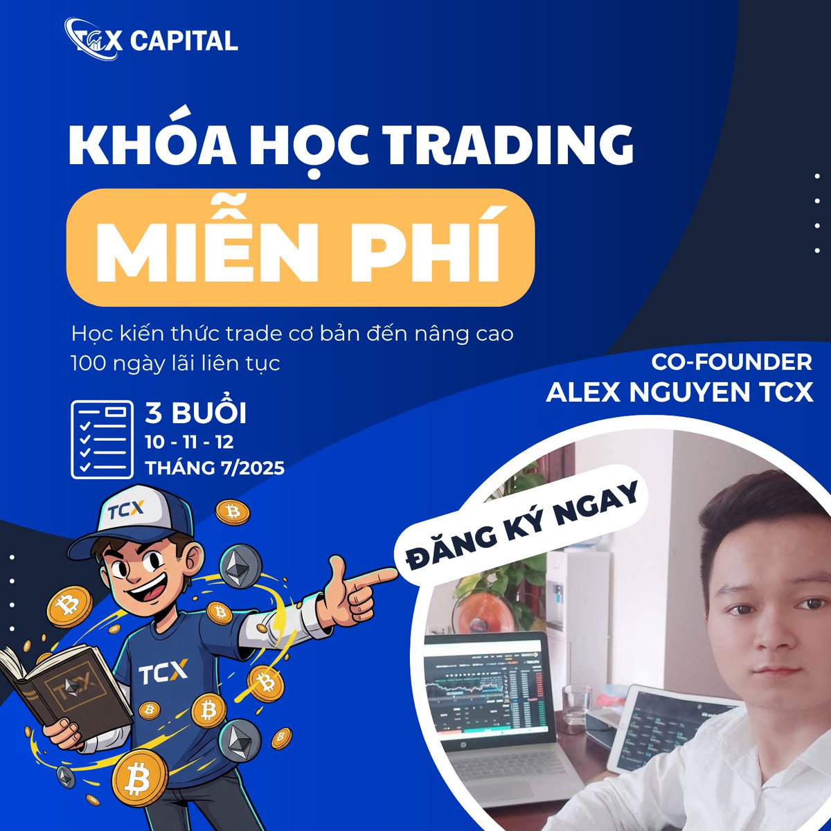 AlexNguyenTCX (@alexnguyentcx) on Twitter photo 🎉GIVEAWAY EVENT 20$ DÀNH CHO 2 BẠN MAY MẮN !
1. Follow <a href="/AlexNguyenTCX/">AlexNguyenTCX</a>
2. Thích & Chia sẻ lại
3. Bình luận địa chỉ ví Bep20 của bạn + tag 3 bạn bè
4. Join : t.me/TCXCAPITAL
📷<⏰Thời gian tham gia: 5/7/2025 – 9/7/2025
Thông báo tuyển sinh Lớp 01 🎉GIVEAWAY EVENT 20$ DÀNH CHO 2 BẠN MAY MẮN !
1. Follow <a href="/AlexNguyenTCX/">AlexNguyenTCX</a>
2. Thích & Chia sẻ lại
3. Bình luận địa chỉ ví Bep20 của bạn + tag 3 bạn bè
4. Join : t.me/TCXCAPITAL
📷<⏰Thời gian tham gia: 5/7/2025 – 9/7/2025
Thông báo tuyển sinh Lớp 01