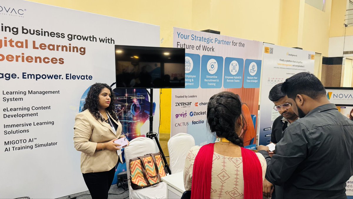 NovacTechnology's tweet photo. Don't miss out on live demos, exclusive discussions, and see our eLearning Solutions in action.
#Novac #Novactech #HRFestival #HRFestival2025 #VanakkamHRD #Event #Chennai #AXLELMS #LearningManagementSystem #LearningSolutions #LearningExperiences #ContentDevelopmentServices https://t.co/yvOeZa1ApQ