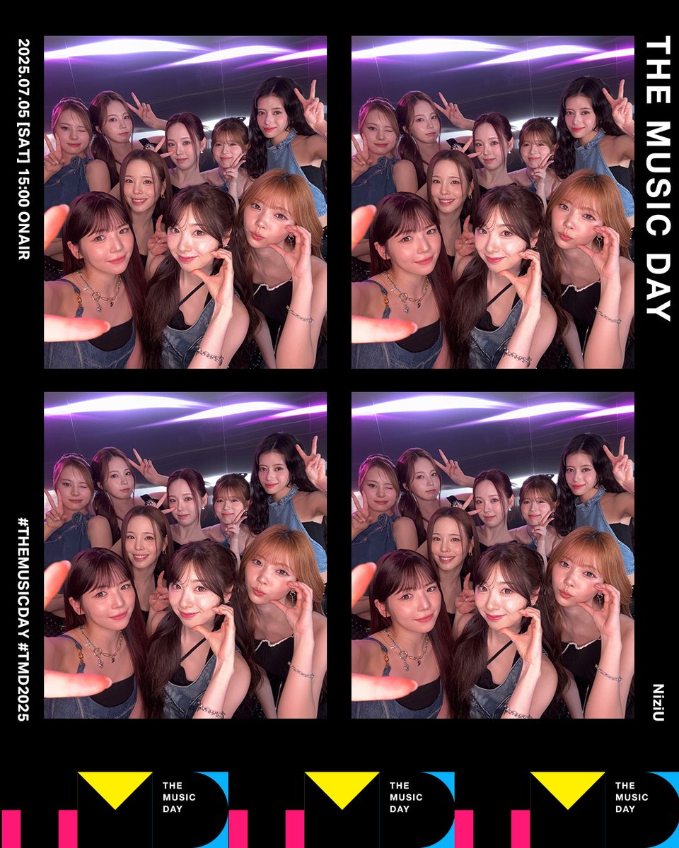 【NiziU】のバックステージフォトを公開📸

🪩THE MUSIC DAY 2025🪩
7月5日(土) 15:00から8時間生放送中📺⚡️

#THEMUSICDAY
#TMD2025
#NiziU
<a href="/NiziU__official/">NiziU</a>