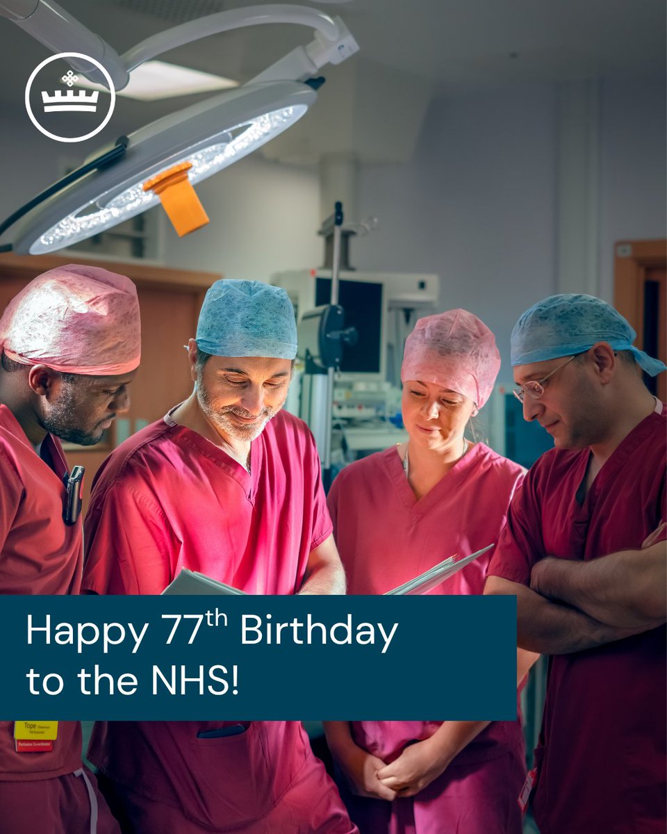 RBHHEducation's tweet image. Happy 77th Birthday to the NHS! 🎂💙
We are incredibly grateful to our amazing employees and volunteers who work countless hours to support and care for our patients when they need it the most. In honor of the NHS's 77th anniversary, we must honor YOU!
#NHS77 #NHSbirthday