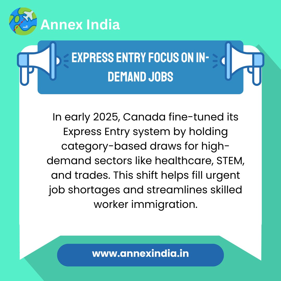 Annex_India_'s tweet photo. Immigration 2025: Big Changes You Need to Know.#CanadaImmigration
#ExpressEntry2025 #PNPUpdates
#StudentVisaCanada #ImmigrationNews #CanadaPR
#StudyInCanada #WorkInCanada
#AnnexIndia #IRCCUpdates
#CanadaVisa #MoveToCanada
#CanadaBound #SkilledWorkersCanada #FutureInCanada https://t.co/UDVdY2VqnX