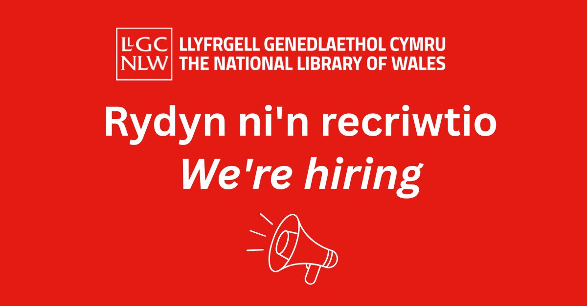 Swyddog Cyfathrebu (Cyfryngau Cymdeithasol a Digidol) ARCW 

📅15/07/2025
💰£17.06 yr awr
🏦Aberystwyth
🔗llyfrgell.cymru/am-llgc/gweith…