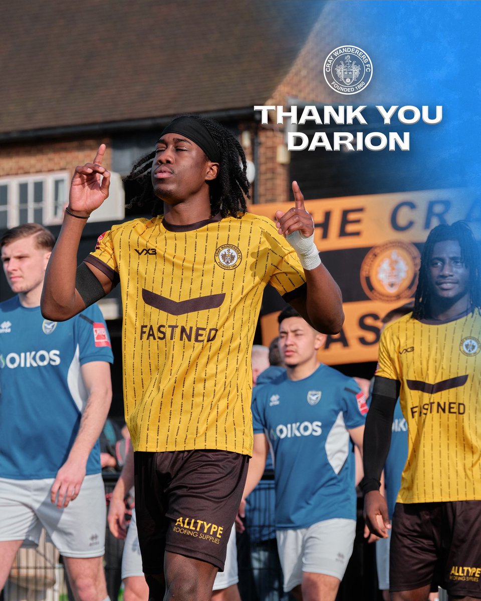 Cray Wanderers can confirm we have agreed terms on the transfer of <a href="/dariondowrich3/">Dazza</a> to <a href="/hemelfc/">Hemel Hempstead Town FC</a> for an undisclosed fee. The club wish Darion &amp; Hemel Hempstead all the best for the future 💛🖤

Thank you Dazza.