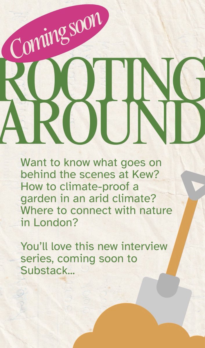 Launches tomorrow- my interview series, ROOTING AROUND! Getting behind the scenes and all the gossip from our amazing growing industry! Signup now open.substack.com/pub/mrplantgeek