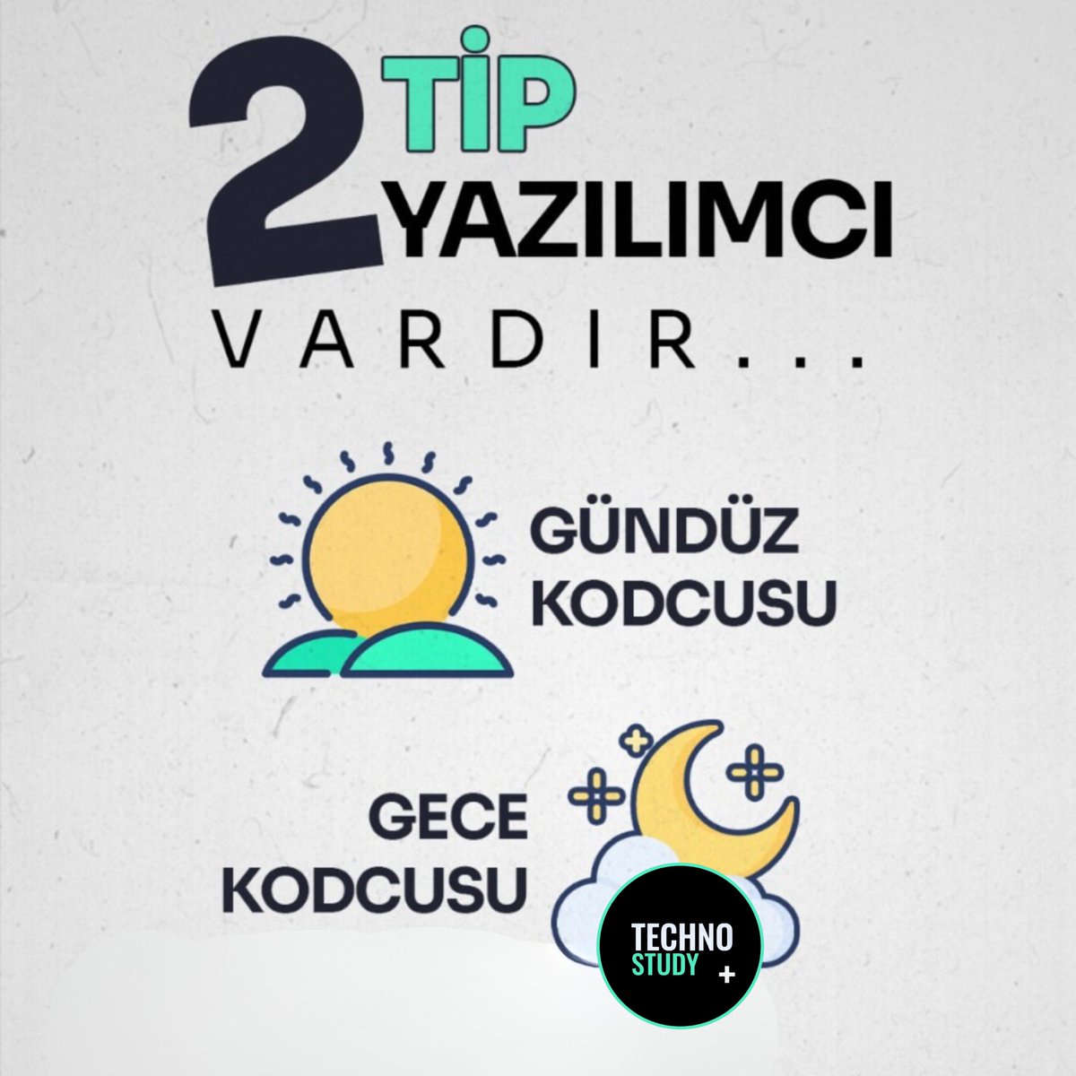 technostudytr's tweet photo. 🎯 Siz hangisisiniz?

☀️ Gün doğarken kodlayan mı?
🌙 Yoksa herkes uyurken satır satır büyüyen o gece savaşçısı mı?

Kod saatini değil, kod tutkusunu seçiyoruz.
İster sabah kahvesiyle, ister gece Redbull’uyla...
Kodlayan kazanır. Öğrenen kazanır. Başlayan kazanır.

🚀 Yazılım dünyasına adım atmak için bekleme!
📆 Yeni eğitimimiz başladı→ 15 gün ücretsiz deneme ve ABD merkezli 6 ay staj fırsatı seni bekliyor!

👇 Yorumlara “Gündüzcüyüm” ya da “Gececiler burda mı?” yaz, seni tanıyalım!

#yazılımcı #sdet #technostudy #kodcu #geliştirici #softwareengineer #gecekodcusu #gündüzkodcusu #yazılımeğitimi #remoteçalışma #kariyerinişekillendir #technostudytürkiye