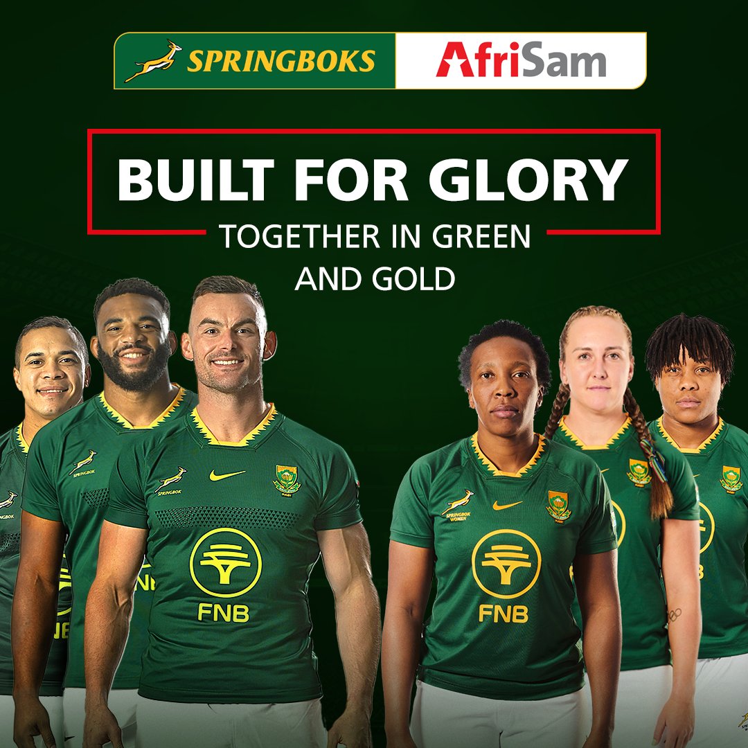 AfriSam SA (@afrisam) on Twitter photo Two teams. One jersey. One heartbeat. 🇿🇦 This weekend, the <a href="/Springboks/">Springboks</a> and <a href="/WomenBoks/">SA Women's Rugby</a> carry the pride of a nation onto the field. AfriSam proudly backs both as they build greatness, tackle by tackle. Let’s go, Bokke!💛💚 #AfriSam #StrongerTogether #ForeverGreenForeverGold Two teams. One jersey. One heartbeat. 🇿🇦 This weekend, the <a href="/Springboks/">Springboks</a> and <a href="/WomenBoks/">SA Women's Rugby</a> carry the pride of a nation onto the field. AfriSam proudly backs both as they build greatness, tackle by tackle. Let’s go, Bokke!💛💚 #AfriSam #StrongerTogether #ForeverGreenForeverGold