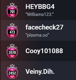 JackHC7's tweet photo. @UbisoftSupport  @Rainbow6Game  this 4 guys blatant cheating in ranked. ban him please. link clip below for evidence. https://t.co/7uSe51v1C9