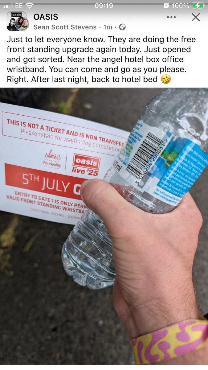 Anyone going Cardiff today 👍🏼 #oasis #oasislive25 #oasislive #LiamGallagher #Noelgallagher #cardiff
