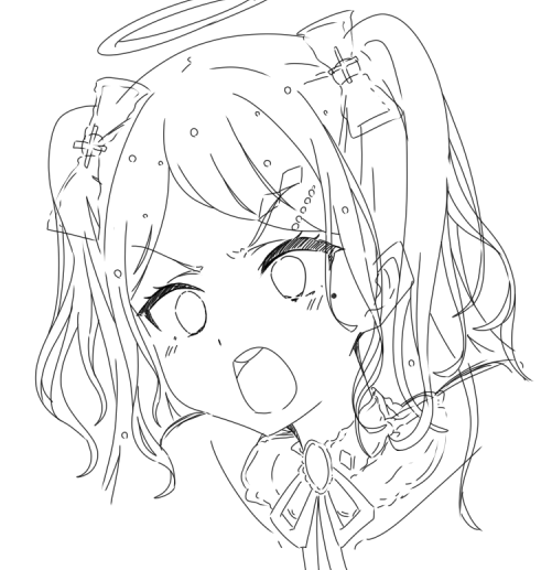 練習絵めっちゃいい感じ 