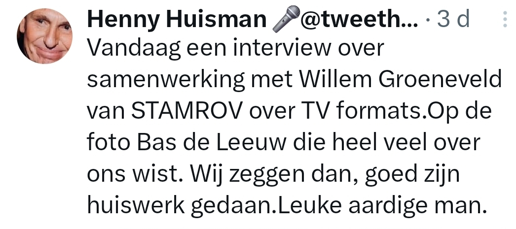 Bas de Leeuw tweet media