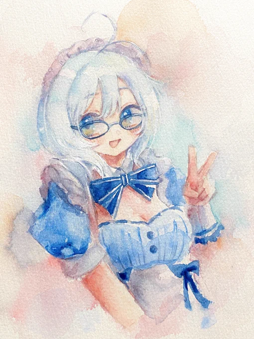 めがねしろちゃかわよ #SiroArt