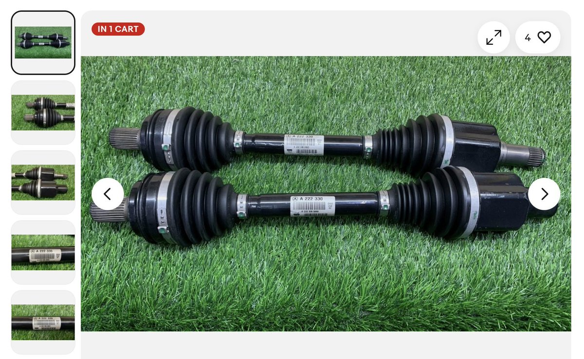 Mercedes W222 S320L 2016' Car Front Axle Drive Shaft #Back2Stock at #PropelAuto #eBayStore

Shop Online at ebay.com/itm/2921191068… 

#W222 #S320 #A2223300902 #A2223305000 #OriginalSpares #Genuine #Guaranteeditems #PropelAutoParts #Singapore #MercedesBenz #Ebay #eBayDeals #ShopNow