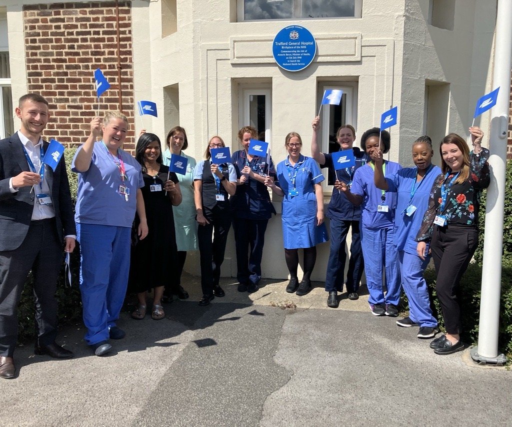 On the 5th July 1948, the first #NHS hospital, Trafford General, officially opened its doors to the public 💙

77 years later, Trafford General, now part of <a href="/MFTnhs/">MFT NHS</a>, continues to provide vital care to patients and service users. 

🎉Happy 77nd Birthday NHS🎉