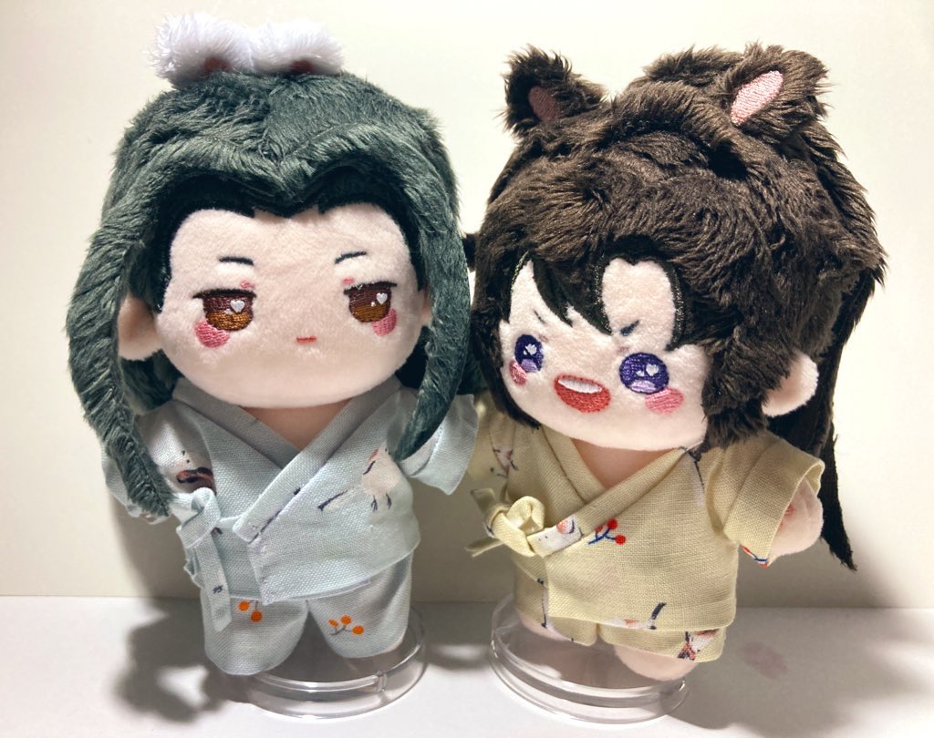 10cm忘羨 ぬい服 甚平編 アレンジ型紙の配布、作り方の工程記録を公開