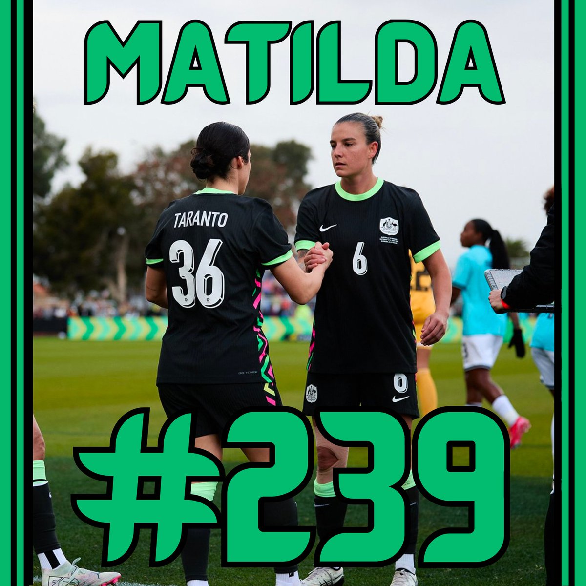 Coming on in place of our captain Chloe Berryhill, today Adriana Taranto became Matilda number 239 🇦🇺 

Congrats Age, such a deserved moment and what an impact off the bench you made. Here's to many more 💚🖤
