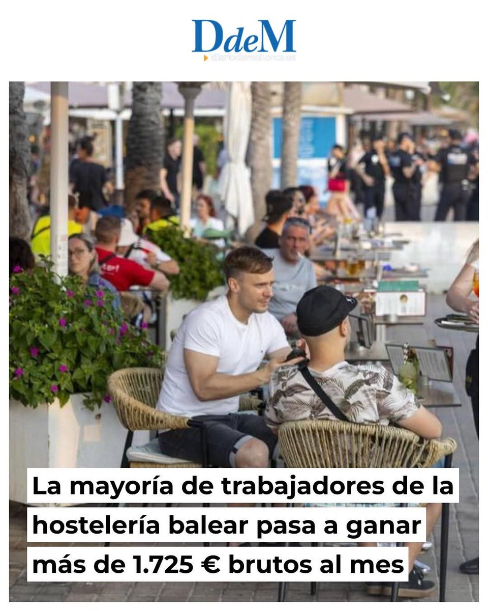 I no és una puta vergonya tenir aquesta merda de salaris amb l'explotació laboral què han d'aguantar.
El titular o pinta com si fos una cosa genial, quan un maleït lloguer ja ens costa entre 1200 i 1500e mensuals, el 100% del sou net, estem condemnats a treballar per malviure.