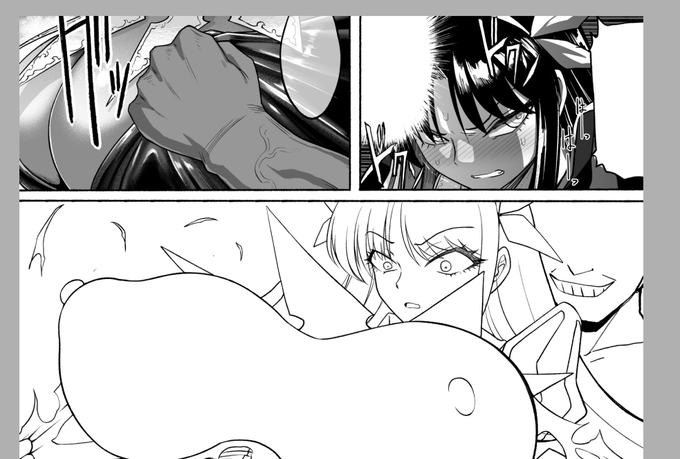 仕上げ中~
布表現難しいね~ 