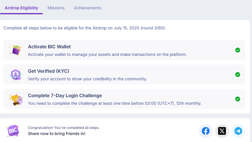 CryptoNews_bnb's tweet photo. @BeincomOfficial Loving *Beincom new social share feature - auto BIC rewards are fire! https://t.co/Ti1FWVUklK