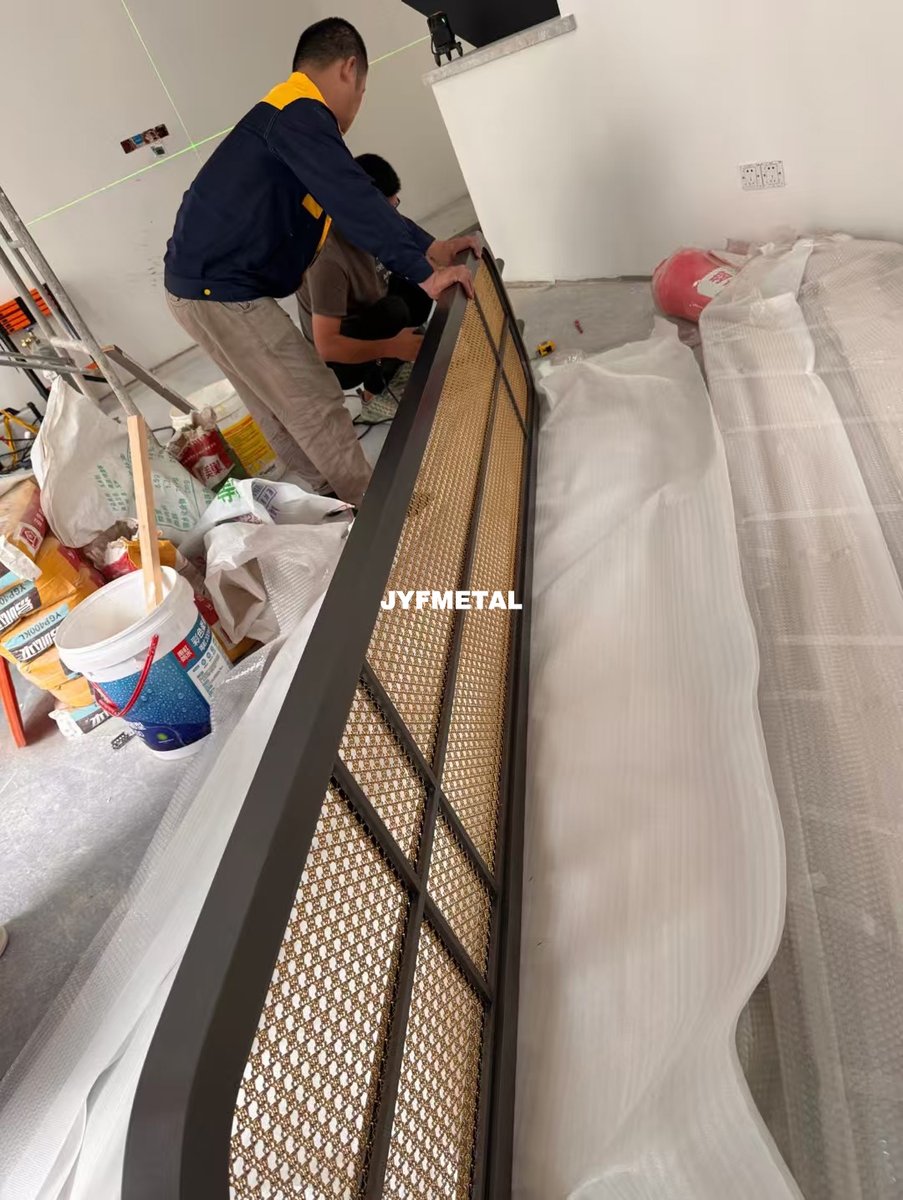 JYFMETAL's tweet image. On-site Installation of Stainless Steel Screen Partition
Precision-made. Professionally installed.
Transforming spaces with durable, elegant metal dividers.
📩 DM us for custom design and project support.

#roomdivider #screenpartition #metalmesh #metalpartition #metalcustom