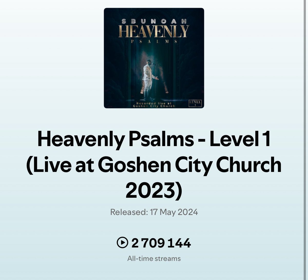 SbuNoah's tweet image. The twins are definitely twinning there by @spotifyafrica. With #LevelOne approaching 3M streams and #LevelTwo right behind it with over 2M streams; #HeavenlyPsalms approaching 5M streams in a year. We couldn’t do this without your support family. Both albums out now 🥰🥰🥰