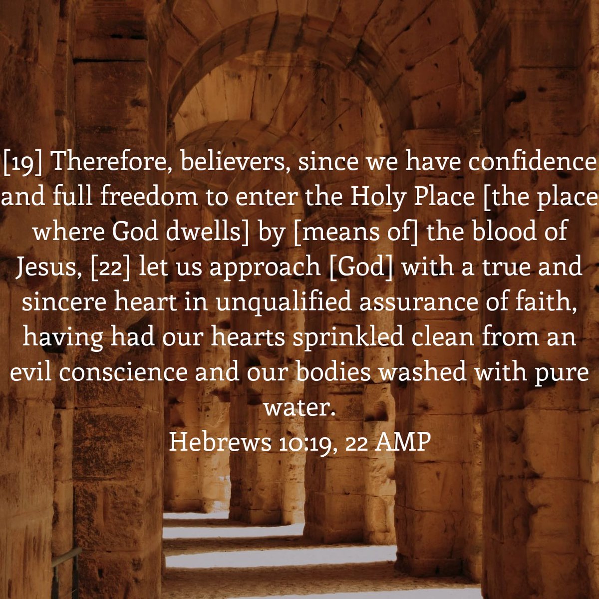 A new and living way. By the blood of Jesus