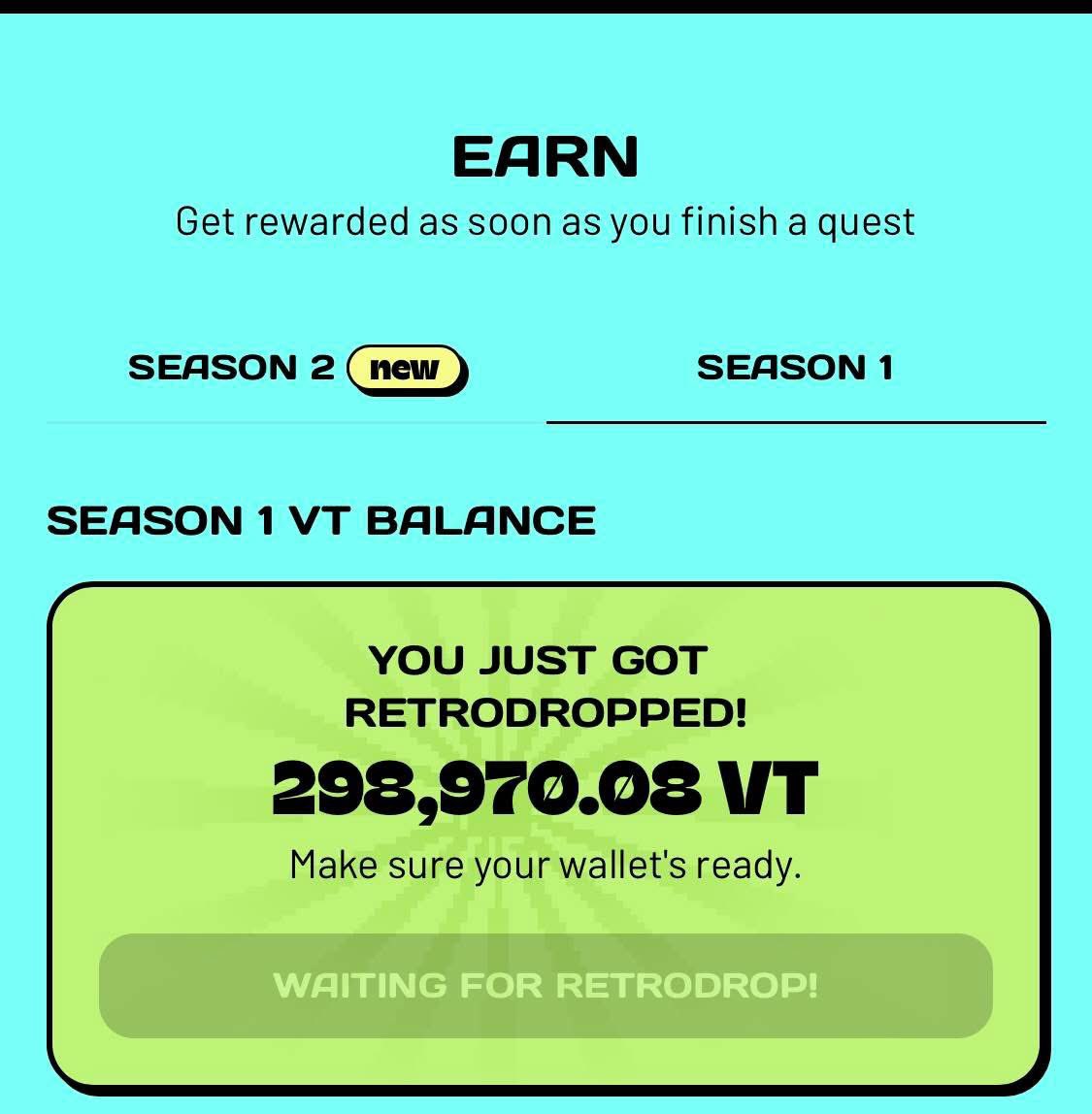 $VOOI season 1 allocation is out!

Go check ur allocation here : t.me/VooiAppBot/voo…

Season 2 Begins with Social Quests and Retrodrop!

New Users can still Join. 👆👆