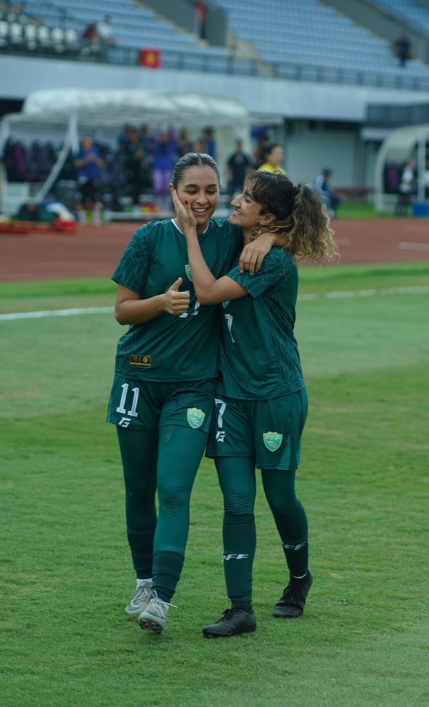 TheRealPFF's tweet image. What a way to announce yourself! Mariam Mahmood bags her debut goal for Pakistan!