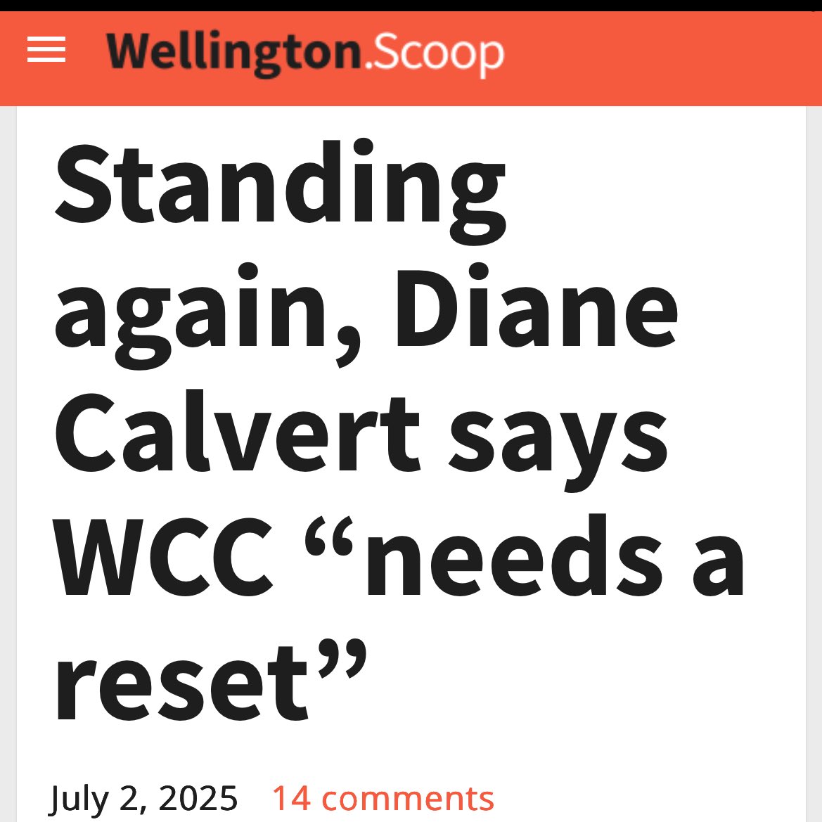 Can think of one way WCC could have a “reset”, Diane….