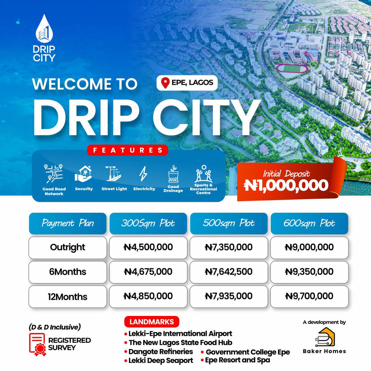 taniya_09's tweet photo. Drip City at Ketu Epe also known as the new Lagos is fast selling!.
Do not miss it for anything!.
#Wike #SweetGuluvaAtDurbanJuly #Rashford #Dripcity https://t.co/xpze9vmWTs